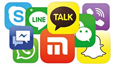 SMS 및 소셜 채팅 메시지 모니터링